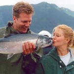 Kissing a fish