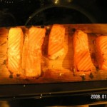 cedar plank salmon